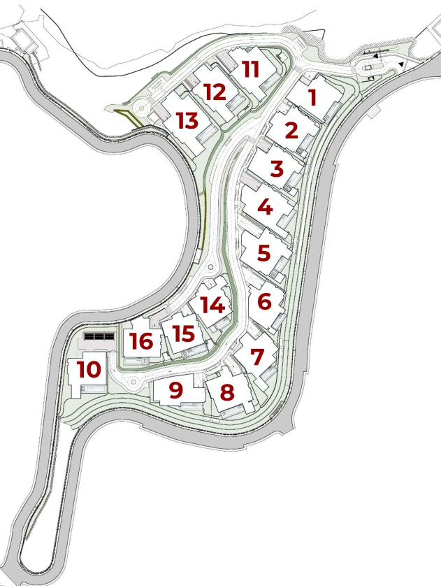 General plan Sky Marbella villas