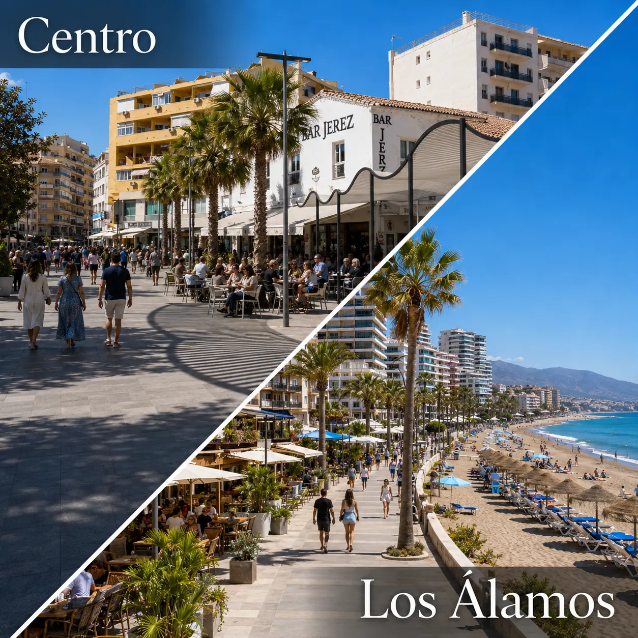 Los Álamos and Torremolinos Centro